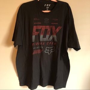 Fox Racing Riders Crew Black Tshirt XXL